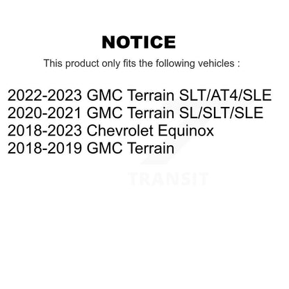Shock And TOR Link Kit Rear For Chevrolet Equinox GMC Terrain