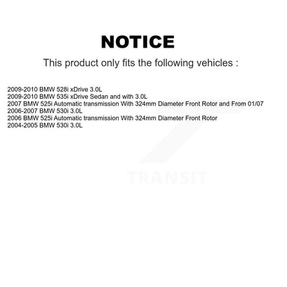Semi-Metallic Brake Pad Wear Sensor Front Rear Kit For BMW 530i 528i xDrive 525i