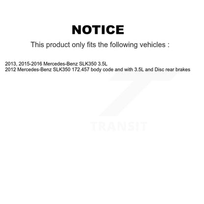 Semi-Metallic Disc Brake Pad Wear Sensor Front Rear Kit For Mercedes-Benz SLK350