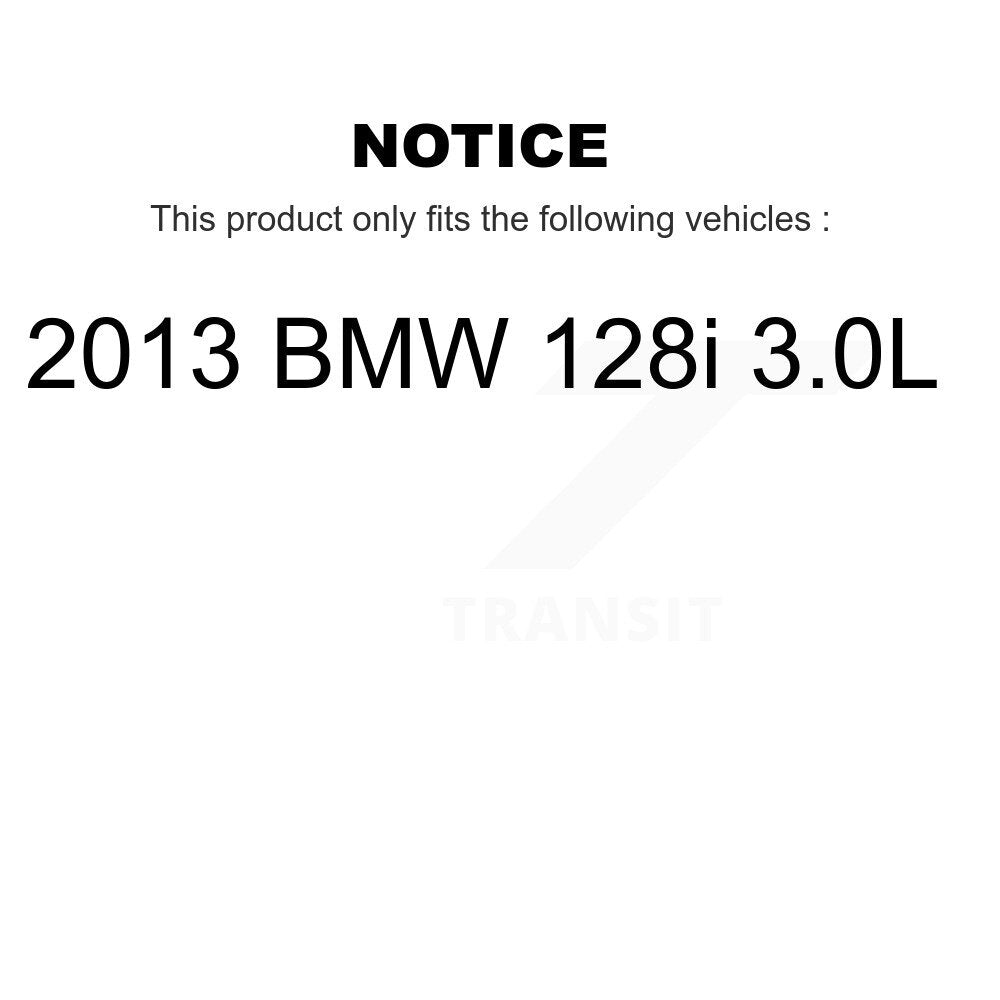 Semi-Metallic Brake Pads Wear Sensor Front Rear Kit (5Pc) For 2013 BMW 128i 3.0L