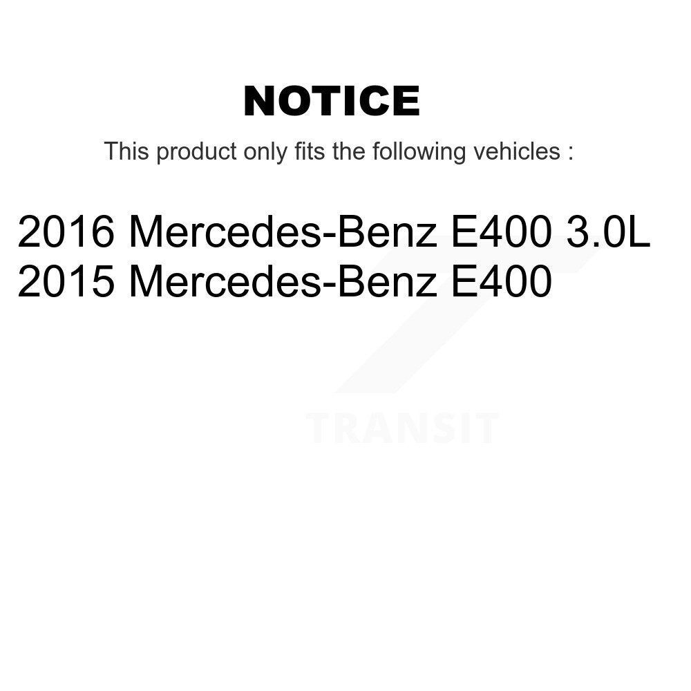 Semi-Metallic Disc Brake Pad & Wear Sensor Front Kit For Mercedes-Benz C250 E400