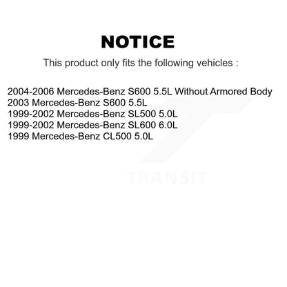 Semi-Metallic Brake Pad Wear Sensor Front Kit For Mercedes-Benz SL500 SL600 S600