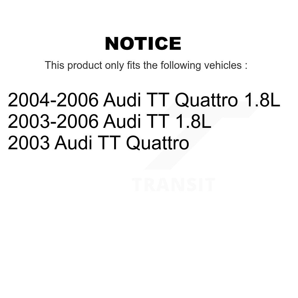 Semi-Metallic Disc Brake Pad And Extra Wear Sensor Front Kit For Audi TT Quattro