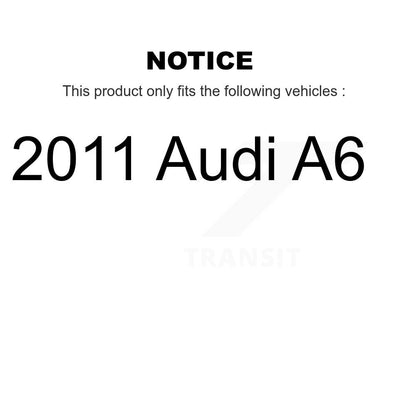 Semi-Metallic Disc Brake Pads And Extra Wear Sensors Front Kit For 2011 Audi A6