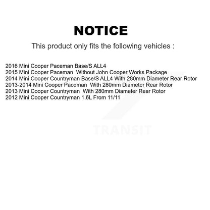 Semi-Metallic Brake Pads Wear Sensor Rear Kit For Mini Cooper Countryman Paceman