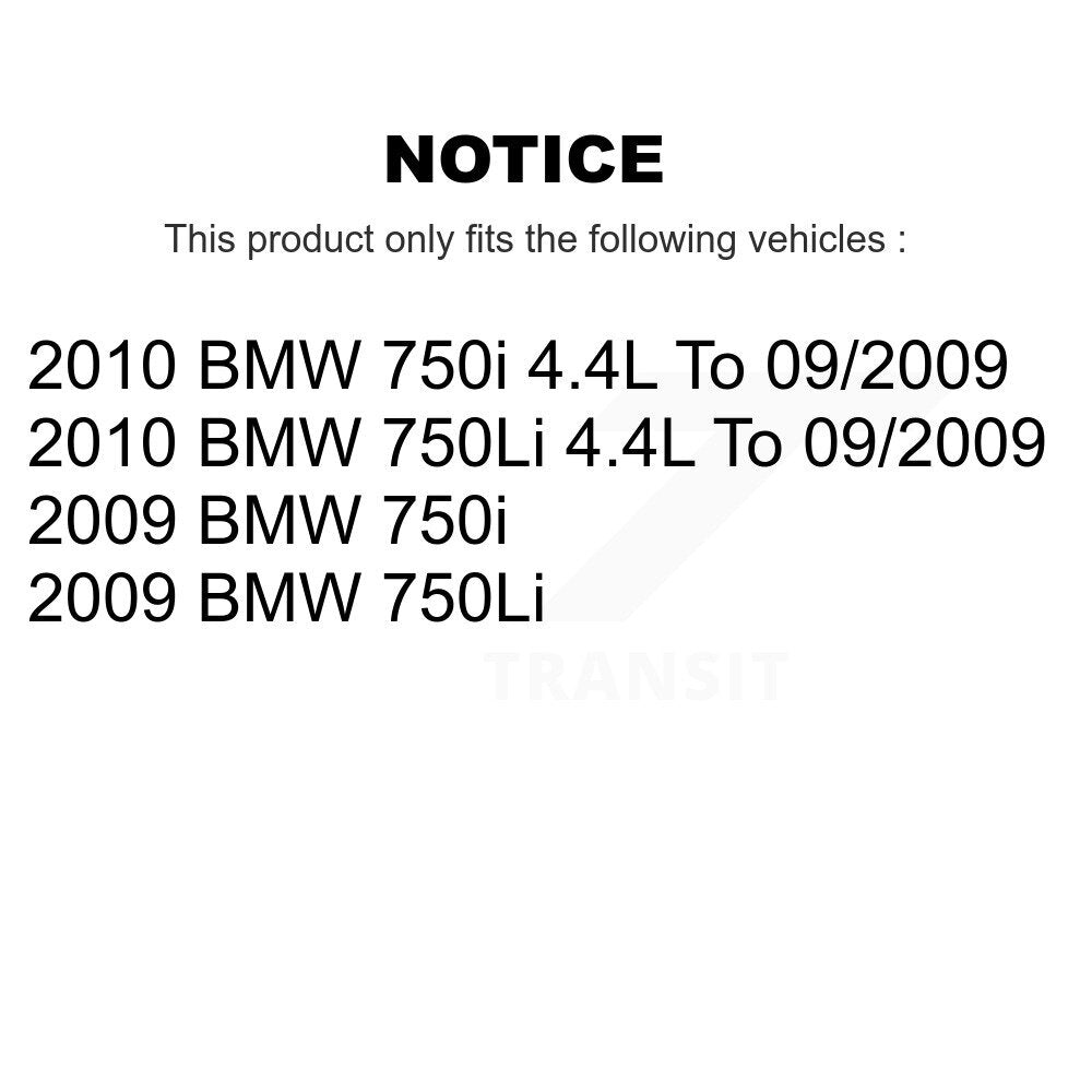 Semi-Metallic Disc Brake Pads And Wear Sensors Rear Kit For BMW 750i 750Li