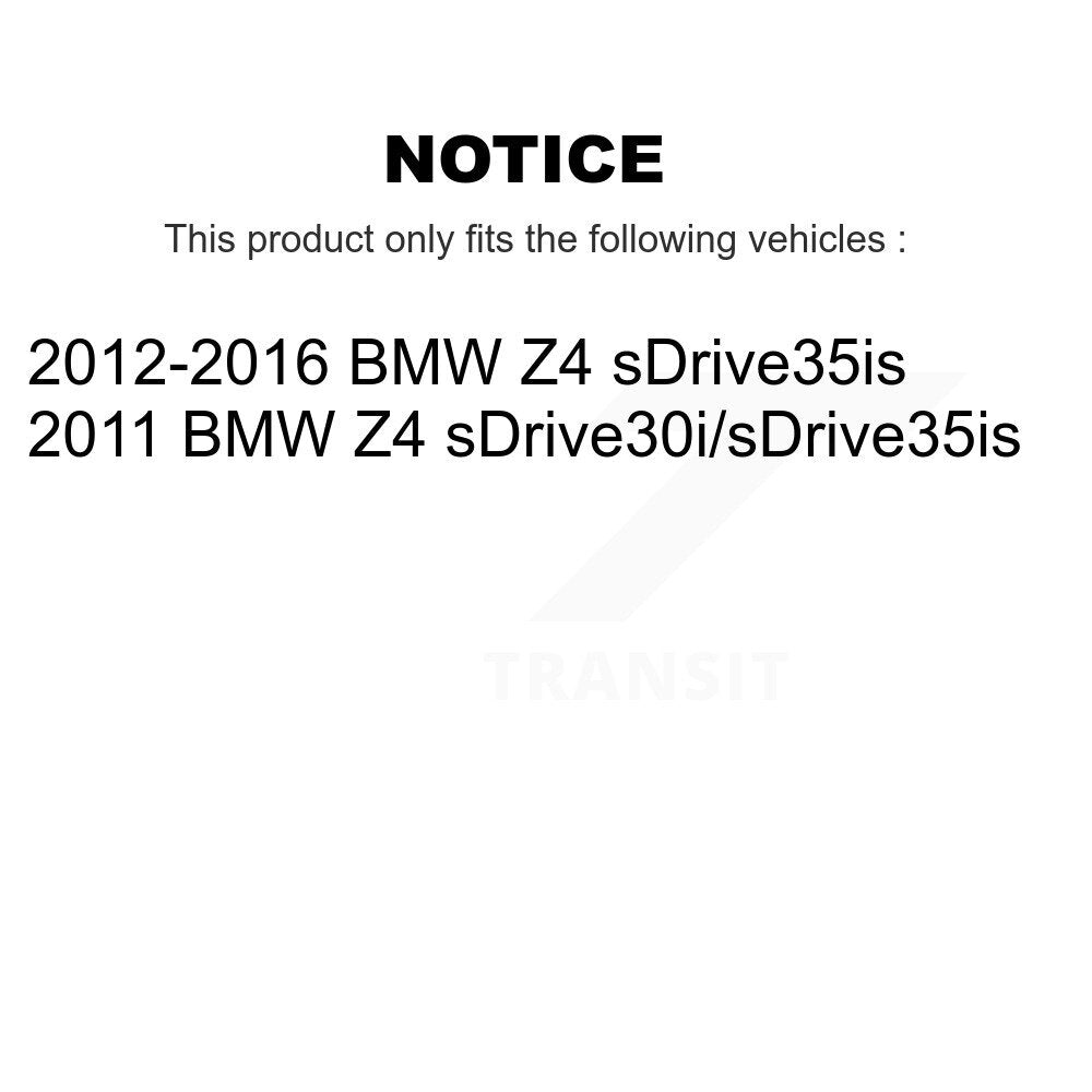 Semi-Metallic Disc Brake Pads And Wear Sensors Rear Kit For BMW Z4