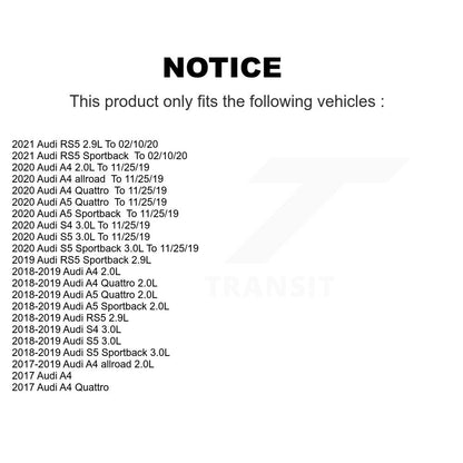 Semi-Metallic Brake Pad Wear Sensor Rear Kit For Audi A4 Quattro A5 Sportback S5