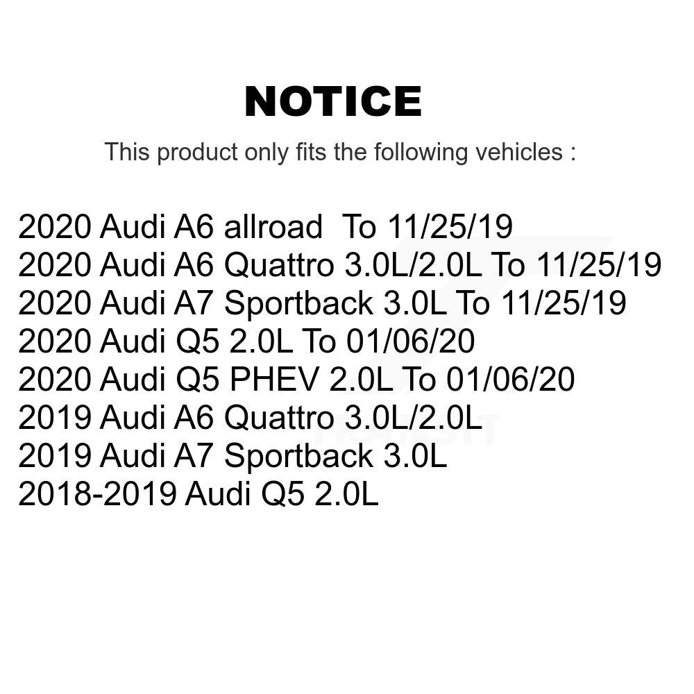 Semi-Metallic Brake Pad Wear Sensor Rear Kit For Audi Q5 A6 Quattro A7 Sportback