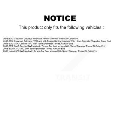 Tie Rod End & Boot Front Kit For Chevrolet Colorado GMC Canyon Isuzu i-370