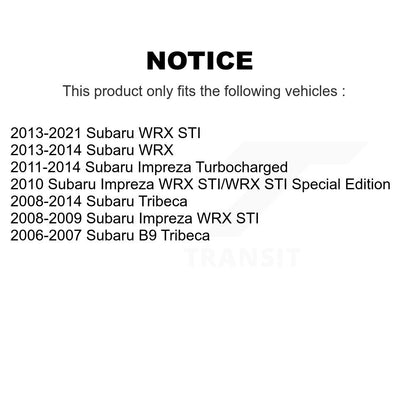 Steering Tie Rod End & Boot Front Kit For Subaru Impreza WRX STI Tribeca B9