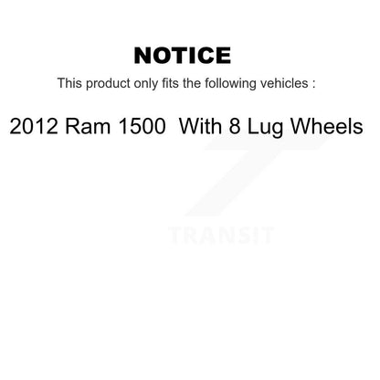 Steering Tie Rod End & Boot Front Kit For 2012 Ram 1500 With 8 Lug Wheels