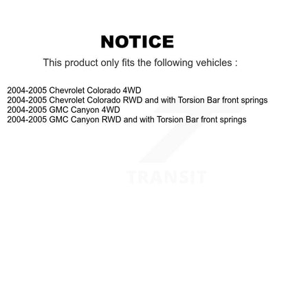 Steering Tie Rod End & Boot Front Kit For Chevrolet Colorado GMC Canyon