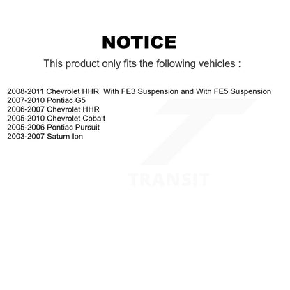 Tie Rod End & Boot Front Kit For Chevrolet Cobalt Pontiac G5 Saturn Ion HHR
