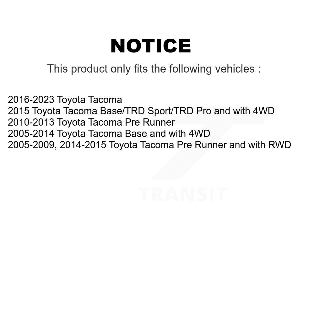 Left or Right Steering Tie Rod End & Boot Front Kit For Toyota Tacoma