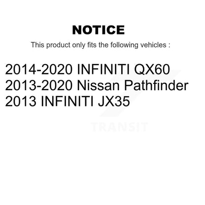 Tie Rod End & Boot Front Left Kit For Nissan Pathfinder INFINITI QX60 JX35