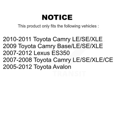 Steering Tie Rod End & Boot Front Left Kit For Toyota Camry Lexus ES350 Avalon