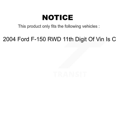 Tie Rod End & Boot Front Left Kit For 2004 Ford F-150 RWD 11th Digit Of Vin Is C