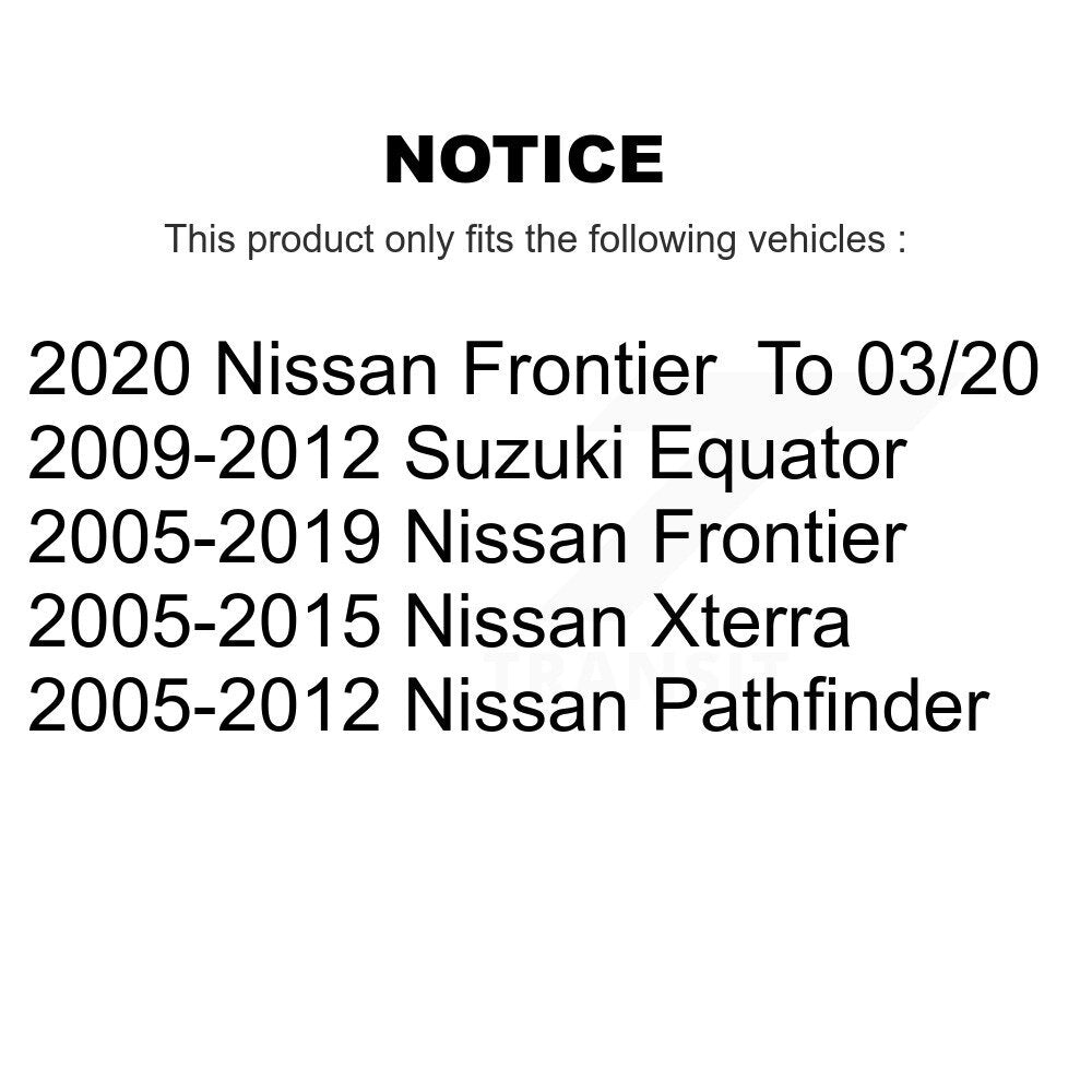 Tie Rod End & Boot Front Right Kit For Nissan Frontier Pathfinder Xterra Suzuki