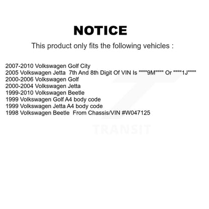 Steering Tie Rod End & Boot Front Kit For Volkswagen Jetta Golf Beetle City