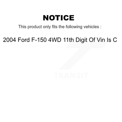 Tie Rod End & Boot Front Kit For 2004 Ford F-150 4WD 11th Digit Of Vin Is C