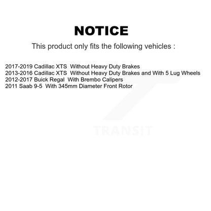 Ceramic Brake Pads Front Rear Kit For Buick Regal Cadillac XTS Saab 9-5