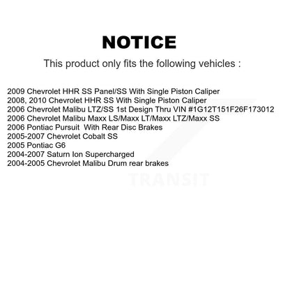 Ceramic Brake Pads Front Rear Kit For Chevrolet Pontiac Cobalt G5 Saturn Ion HHR