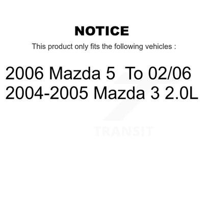 Ceramic Brake Pads Front Rear Kit For Mazda 3 5