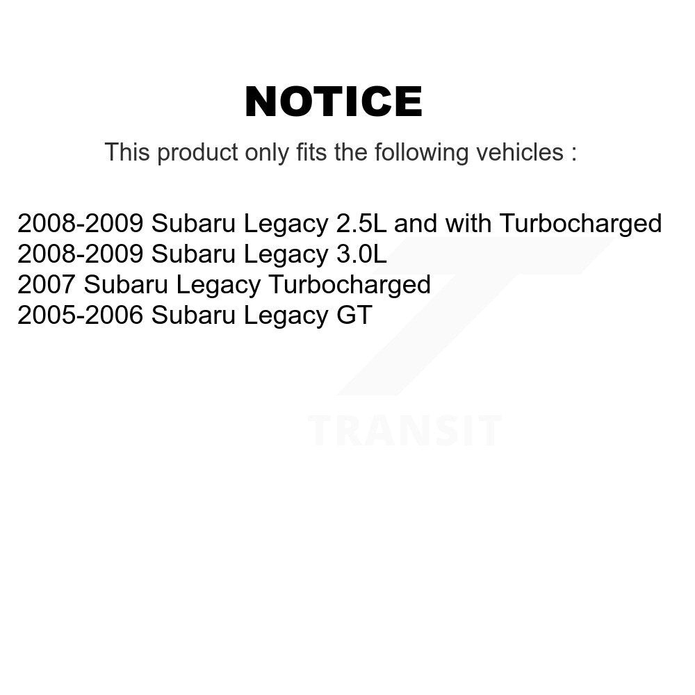 Ceramic Brake Pads Front Rear Kit For Subaru Legacy