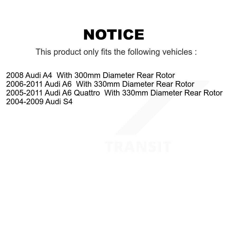 Ceramic Brake Pads Front Rear Kit For Audi A6 Quattro S4