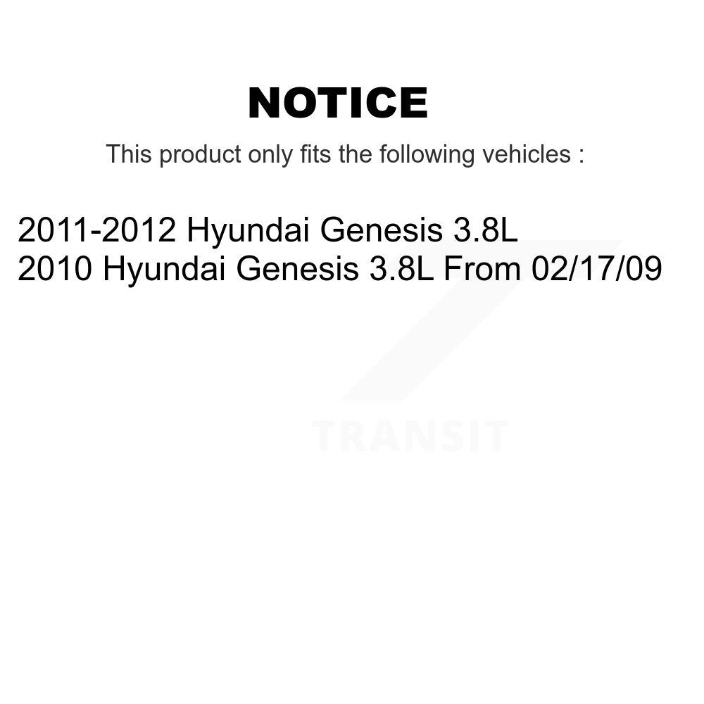 Ceramic Brake Pads Front Rear Kit For Hyundai Genesis 3.8L