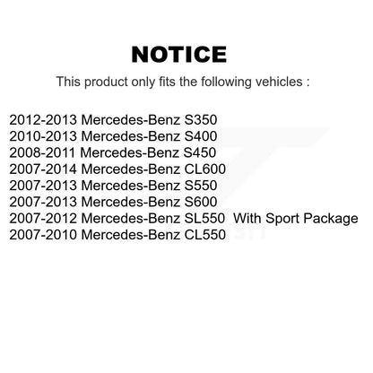 Ceramic Brake Pads Front Rear Kit For Mercedes-Benz S550 SL550 S450 S350 CL550