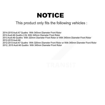 Ceramic Brake Pads Front Rear Kit For Audi A6 Quattro A7