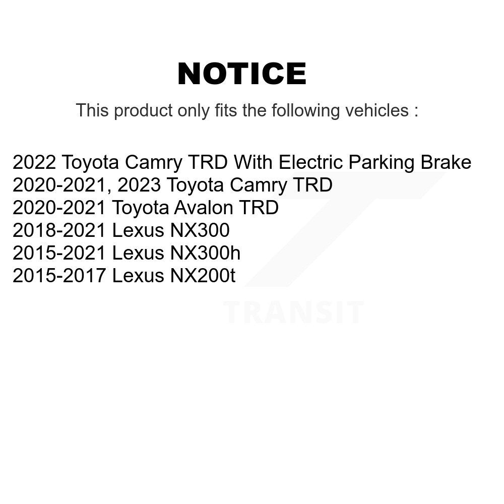 Ceramic Brake Pads Front Rear Kit For Lexus Toyota Camry NX300 NX200t NX300h