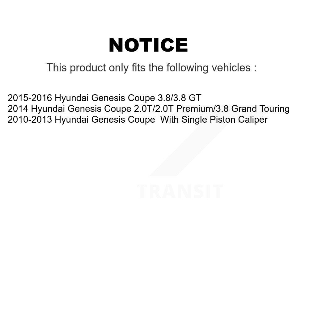 Ceramic Brake Pads Front Rear Kit For Hyundai Genesis Coupe