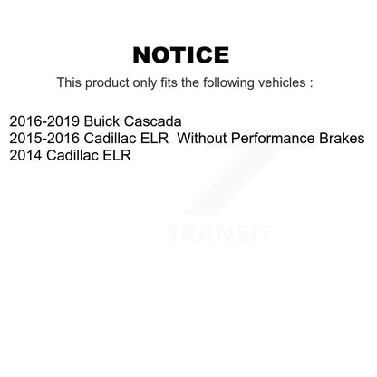 Ceramic Brake Pads Front Rear Kit For Cadillac ELR Buick Cascada