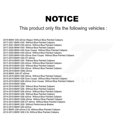 Ceramic Brake Pads Front Rear Kit For BMW 320i xDrive 328i 328d