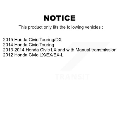 Ceramic Brake Pads Front Rear Kit For Honda Civic