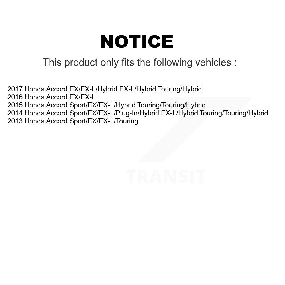 Ceramic Brake Pads Front Rear Kit For Honda Accord