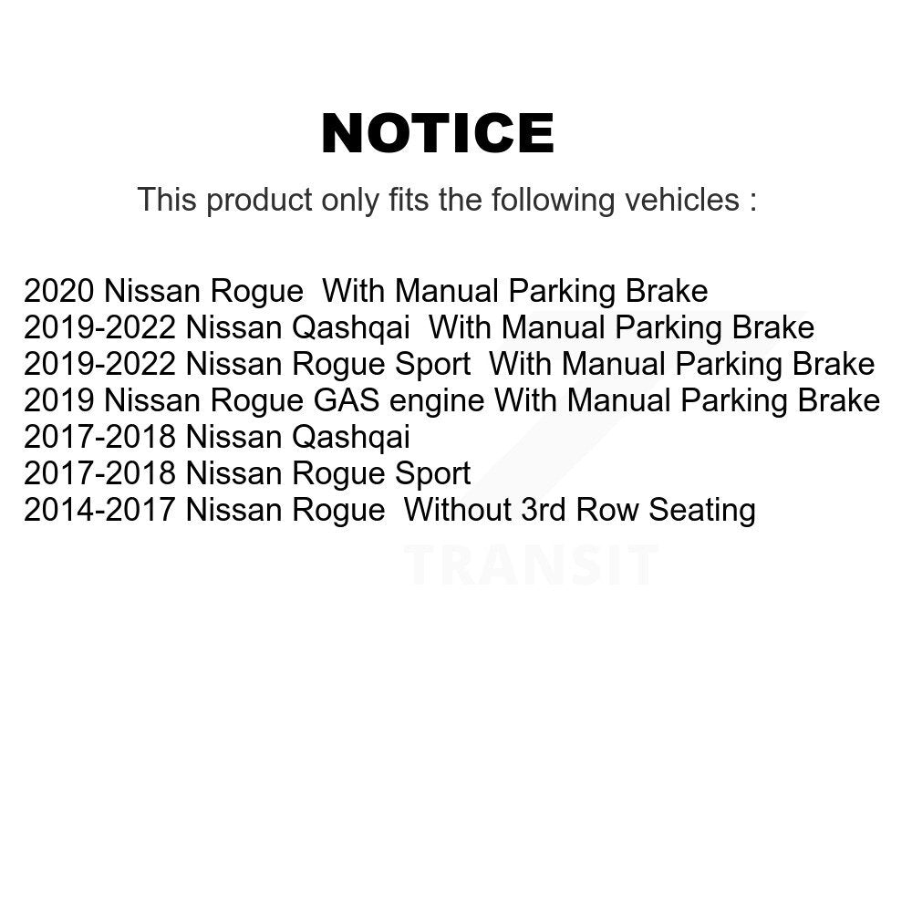 Ceramic Brake Pads Front Rear Kit For Nissan Rogue Sport Qashqai