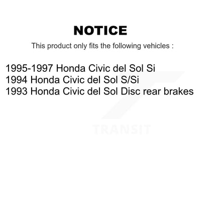 Ceramic Brake Pads Front Rear Kit For Honda Civic del Sol