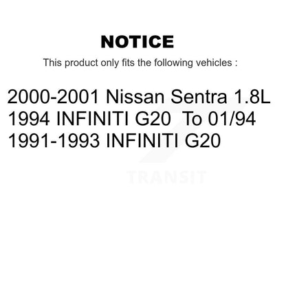 Ceramic Brake Pads Front Rear Kit For Nissan Sentra INFINITI G20