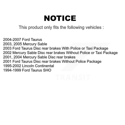Ceramic Brake Pads Front Rear Kit For Ford Taurus Lincoln Continental Mercury
