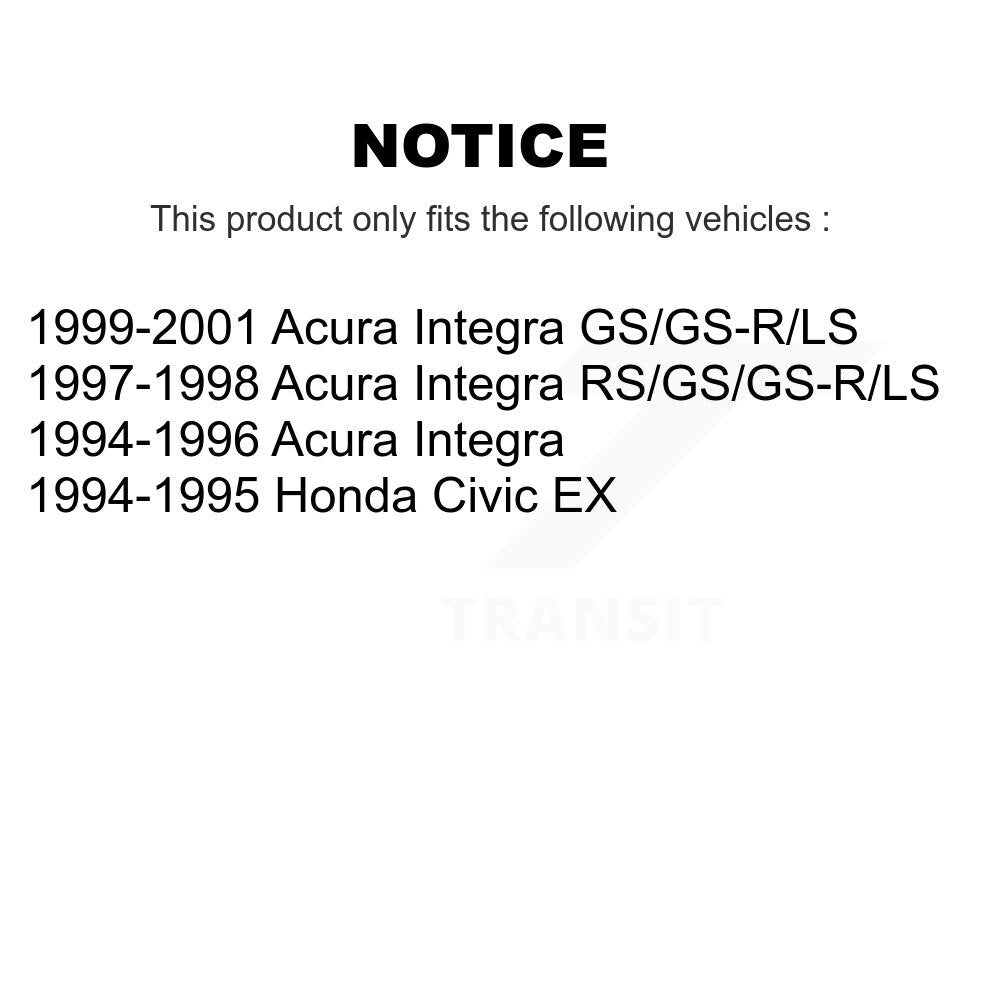 Ceramic Brake Pads Front Rear Kit For Acura Integra Honda Civic