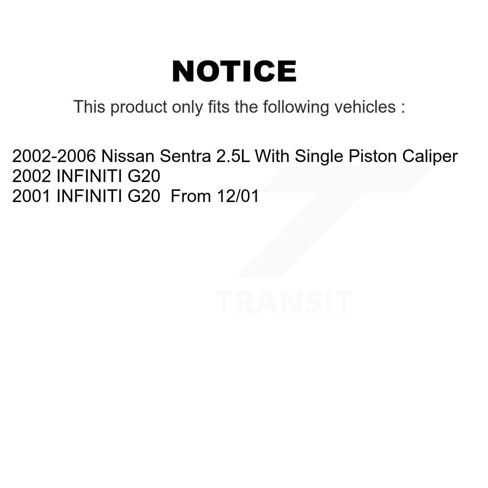 Ceramic Brake Pads Front Rear Kit For Nissan Sentra INFINITI G20