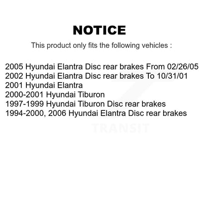 Ceramic Brake Pads Front Rear Kit For Hyundai Elantra Tiburon