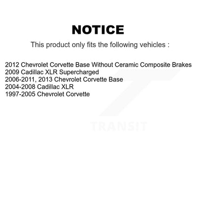 Ceramic Brake Pads Front Rear Kit For Chevrolet Corvette Cadillac XLR