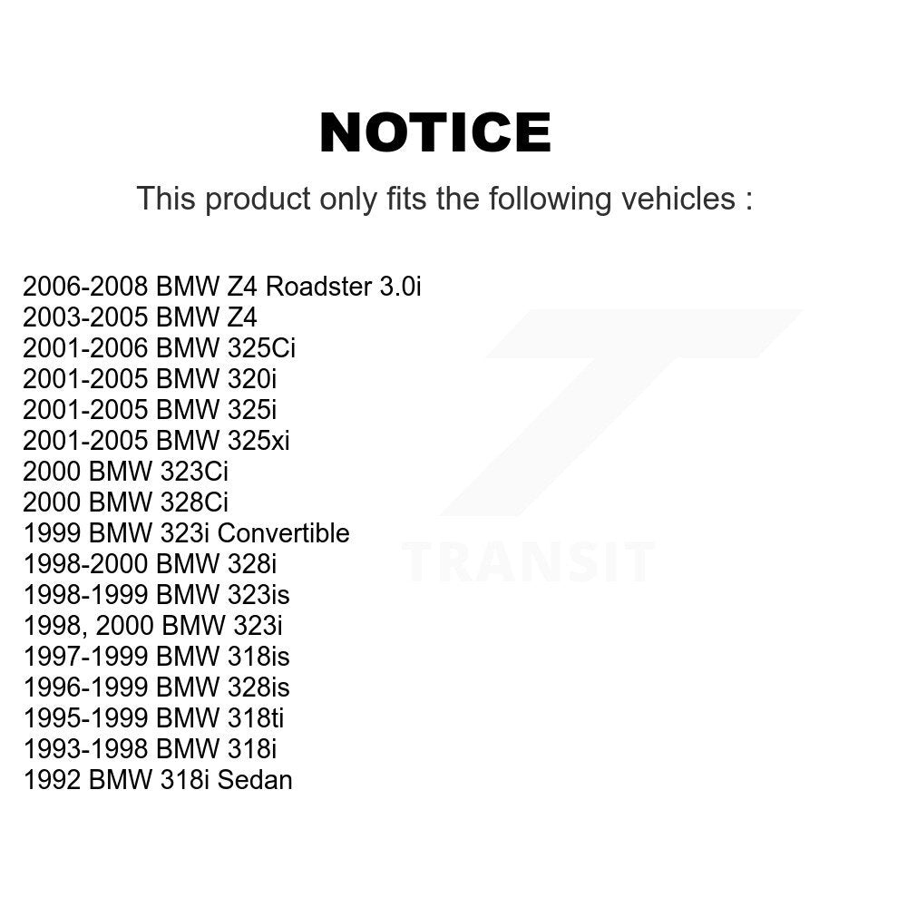Ceramic Brake Pad Front Rear Kit For BMW Z4 325i 325Ci 320i 325xi 328i 323i 318i