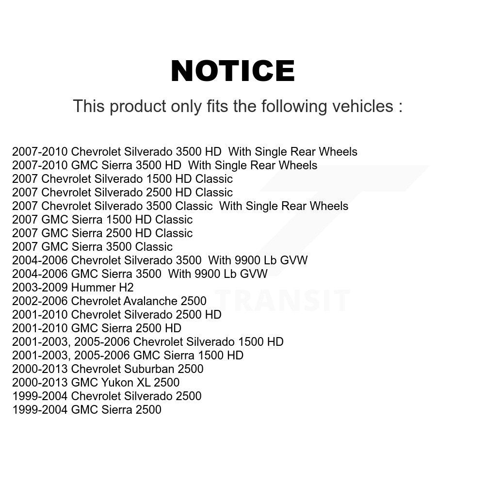 Ceramic Brake Pad Front Rear Kit For Chevrolet GMC Sierra 2500 HD Silverado 3500