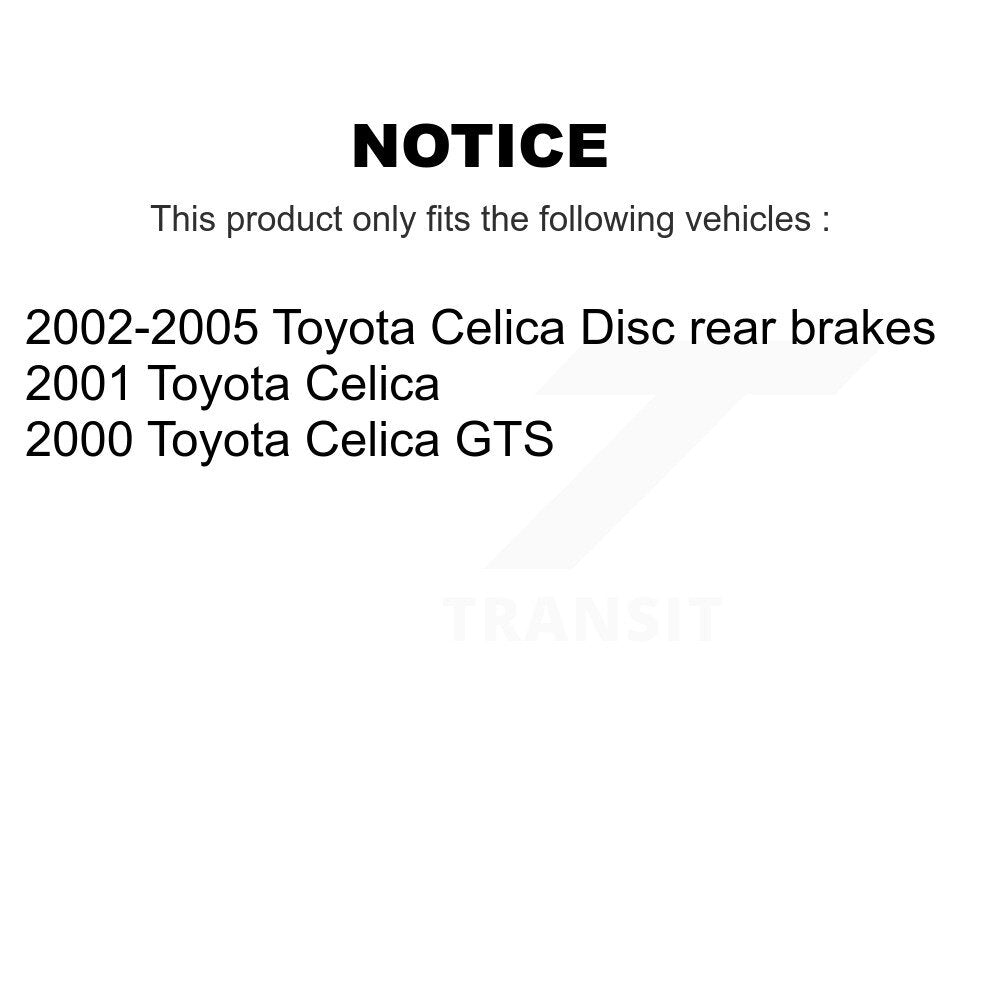 Ceramic Brake Pads Front Rear Kit For Toyota Celica